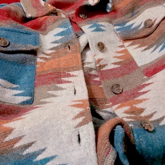 🆕 Yellowstone Aztec Tribal Print Shacket Jacket Coat 🌵 - Picture 4 of 4